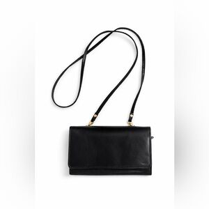 Vintage Victory | Genuine Leather | Black Crossbody Bag